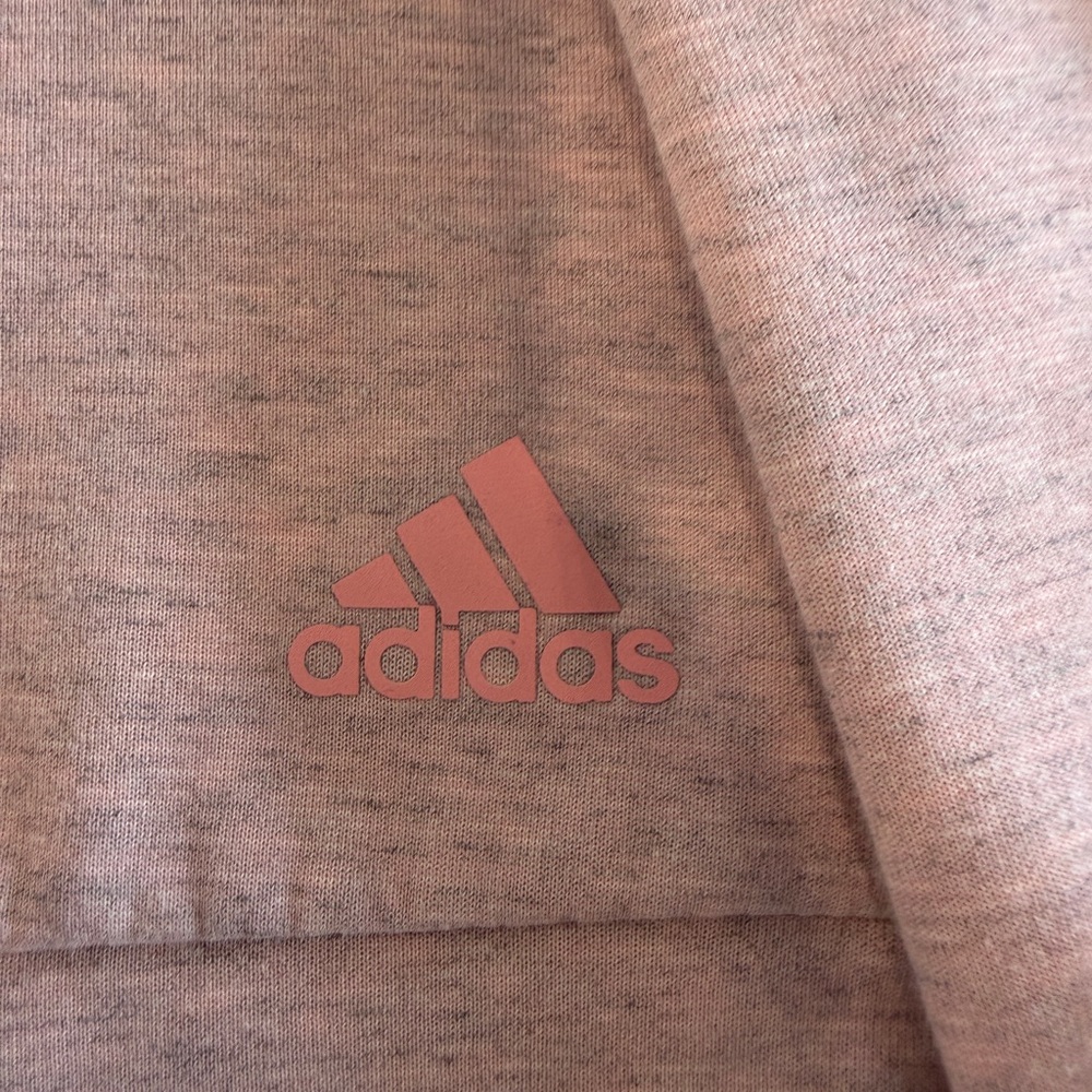 Adidas Soft Pink Ribbed Sweatshirt - Picture 3 of 3